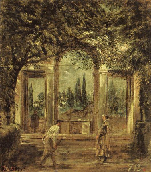 Diego Velazquez View of the Garden of the Villa Medici in Rome II china oil painting image